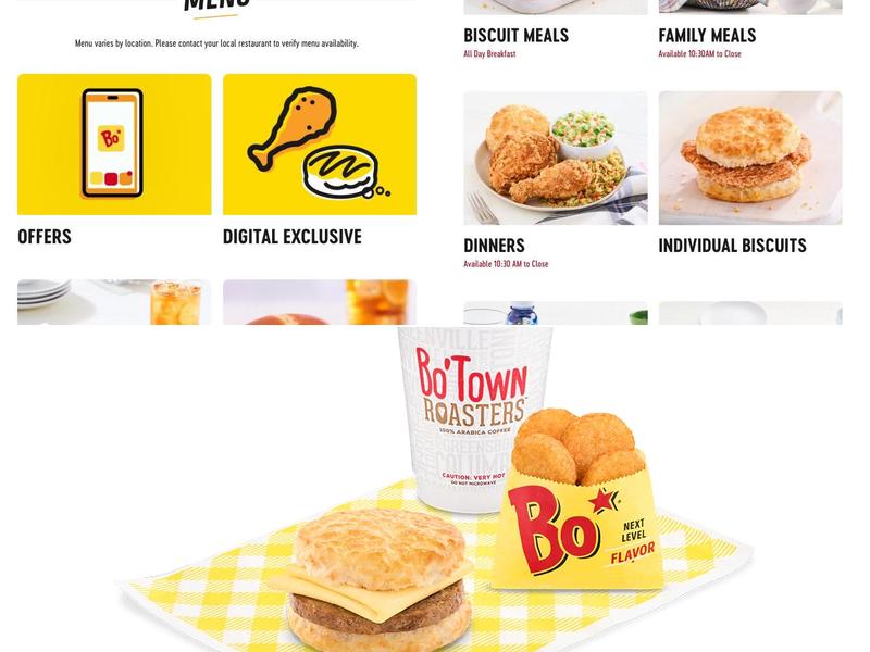 Bojangles Menu