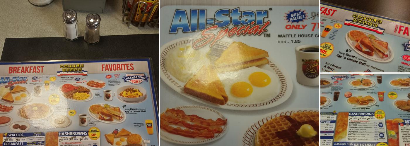 Waffle House Menu