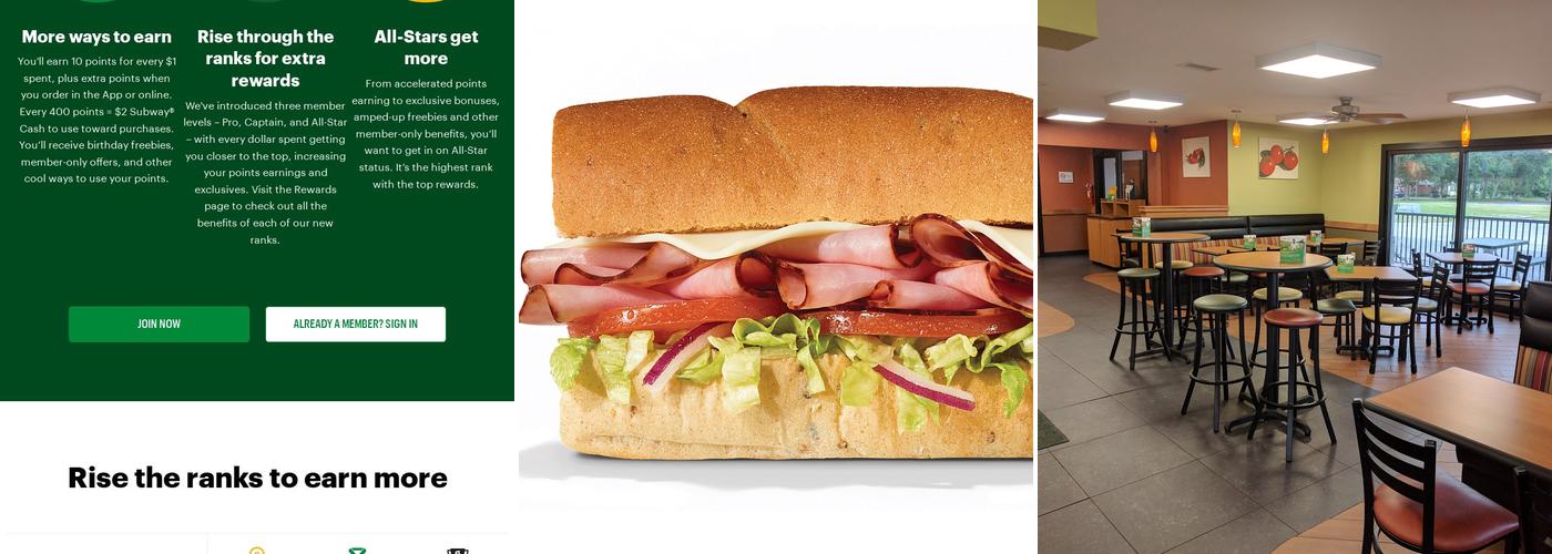 Subway Menu