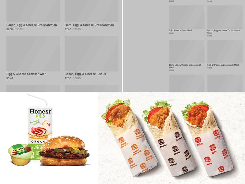 Burger King Menu