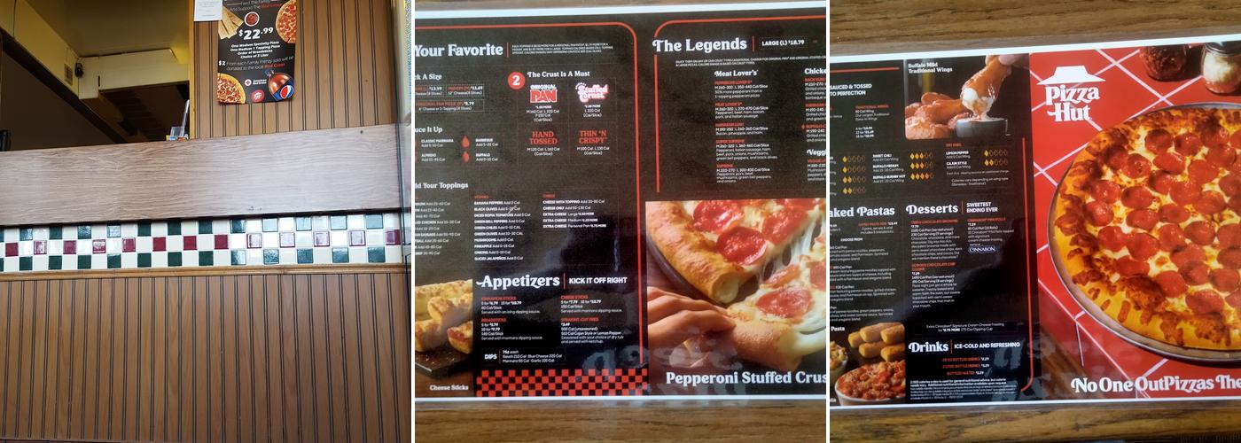Pizza Hut Menu