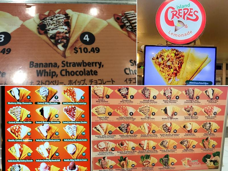 Island Crepes & Lemonade Menu