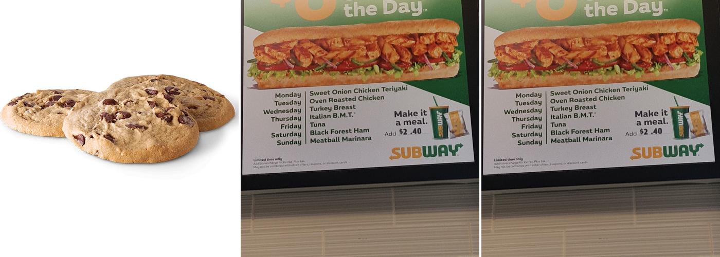 Subway Menu