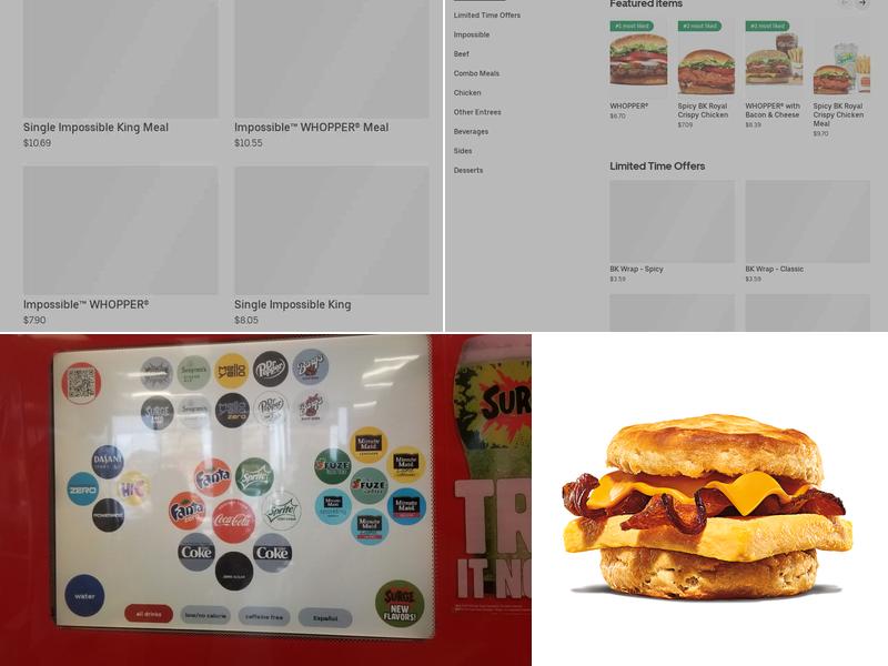 Burger King Menu