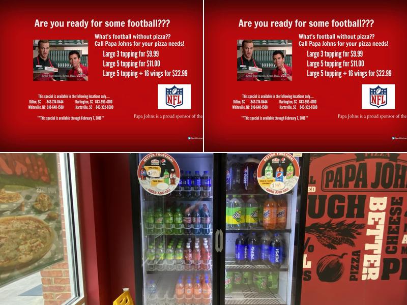 Papa Johns Pizza Menu