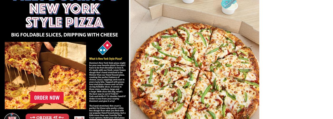 Domino's Pizza Menu