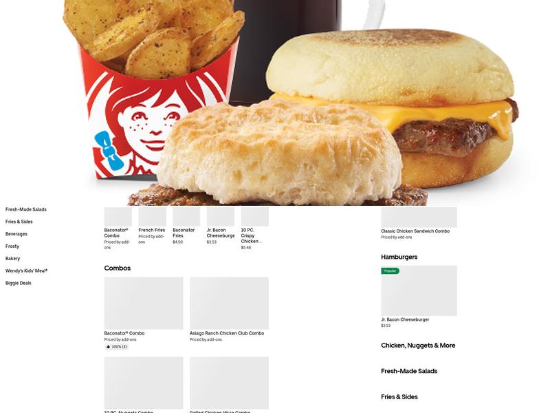 Wendy's Menu