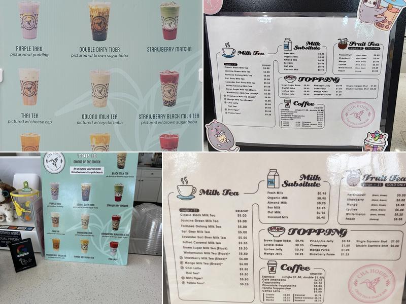 Cha House North Myrtle Beach Menu