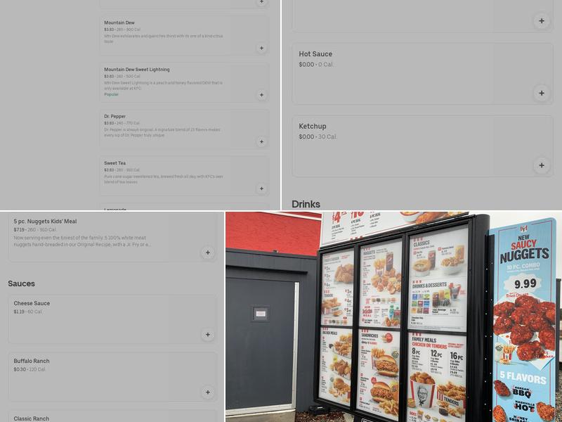 KFC Menu