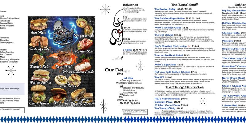 S'amoreRay's and Son's Menu