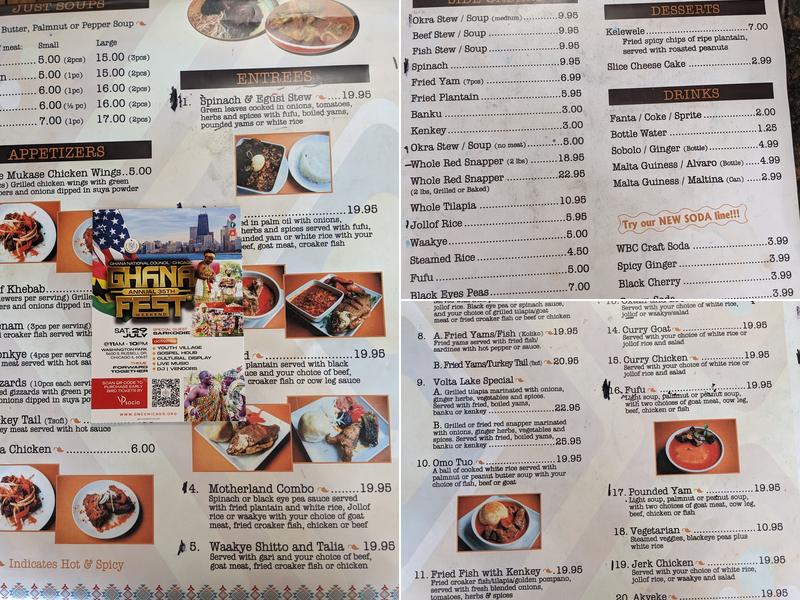 The Mukase Restaurant Menu