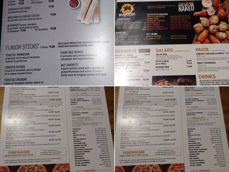 Pizza Hut Menu