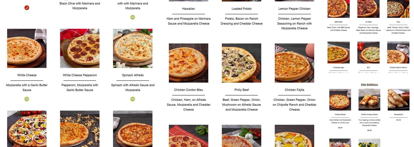 Barone's Pizza & Arcade Menu