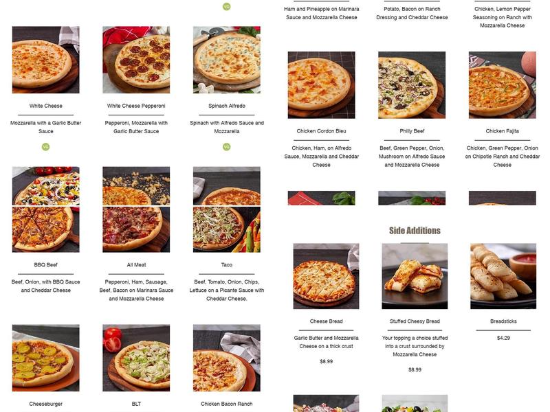 Barone's Pizza & Arcade Menu