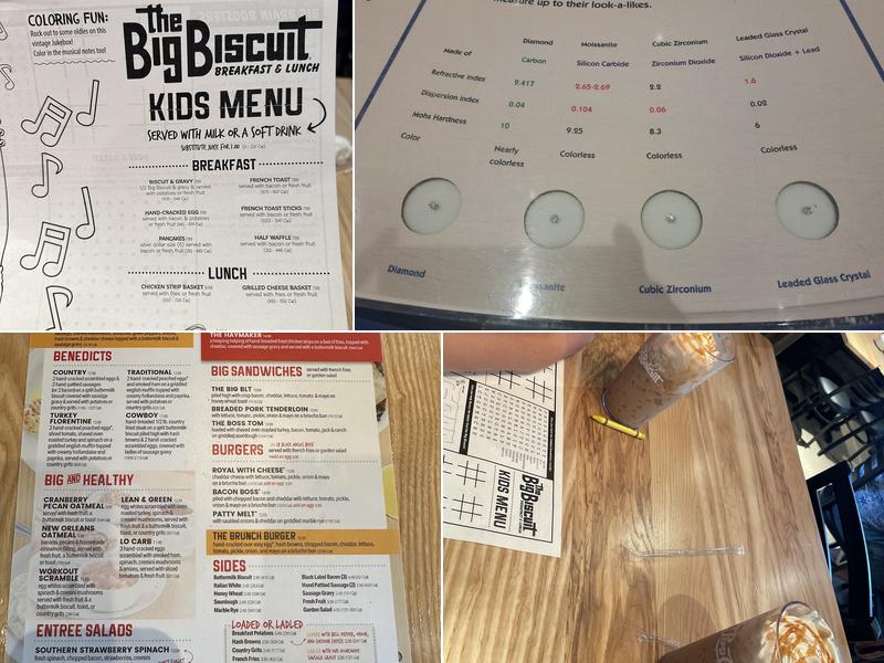 The Big Biscuit Menu