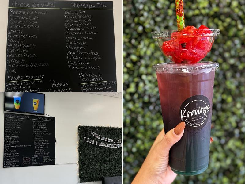 Kravings Protein Zone Menu