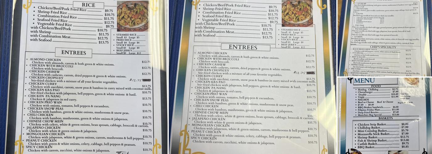 Munchies Menu