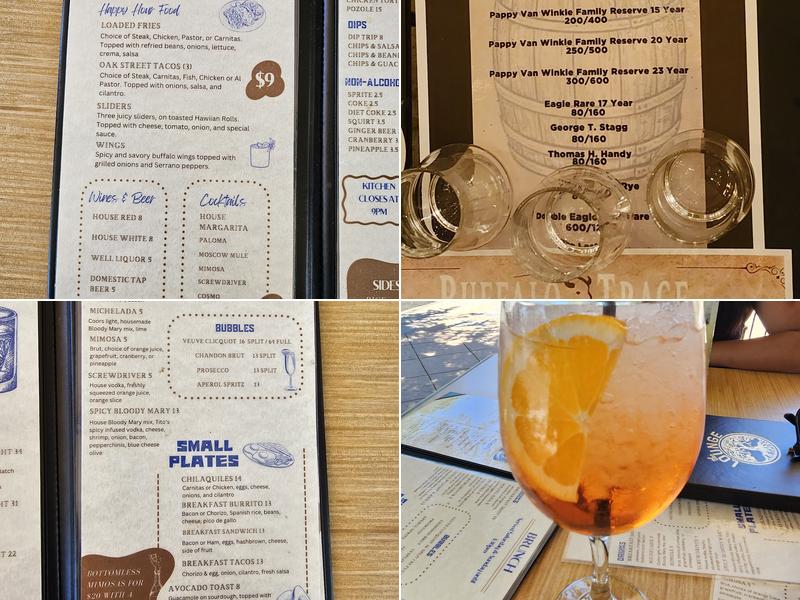 The Lounge on Oak Menu