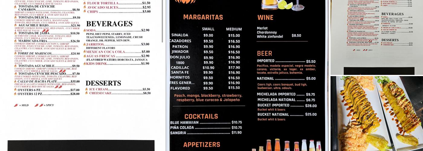 Sinaloa Grill Menu