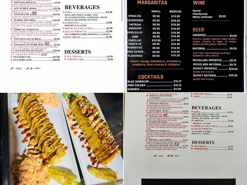 Sinaloa Grill Menu
