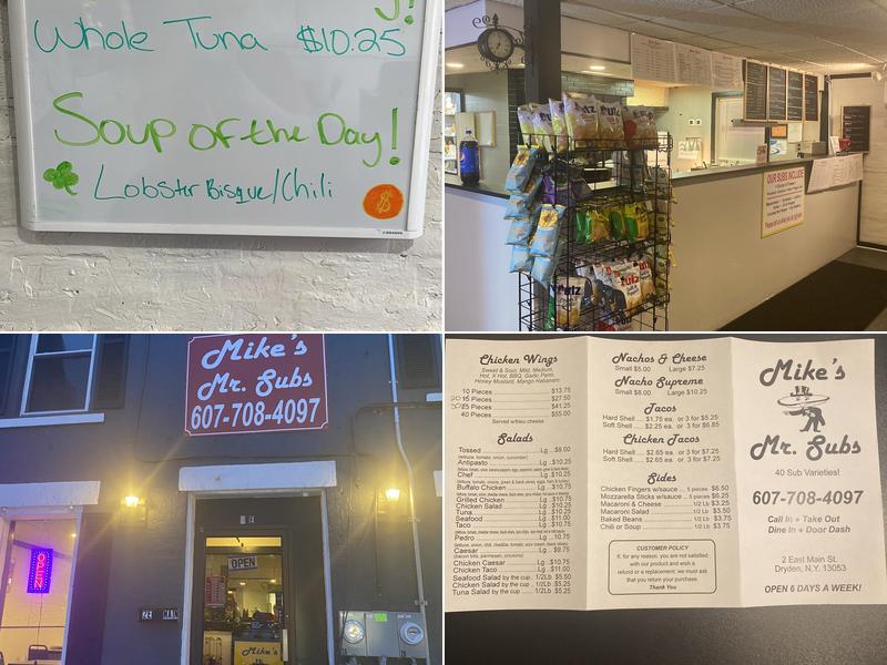 Mike’s Mr. Subs 2 E Main St, Dryden