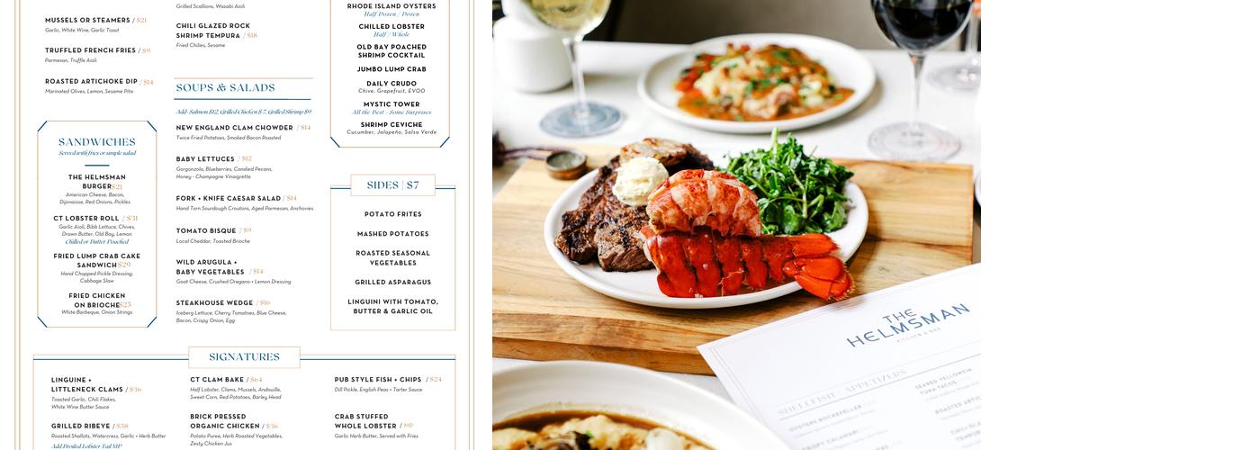 Helmsman Kitchen & Bar Menu