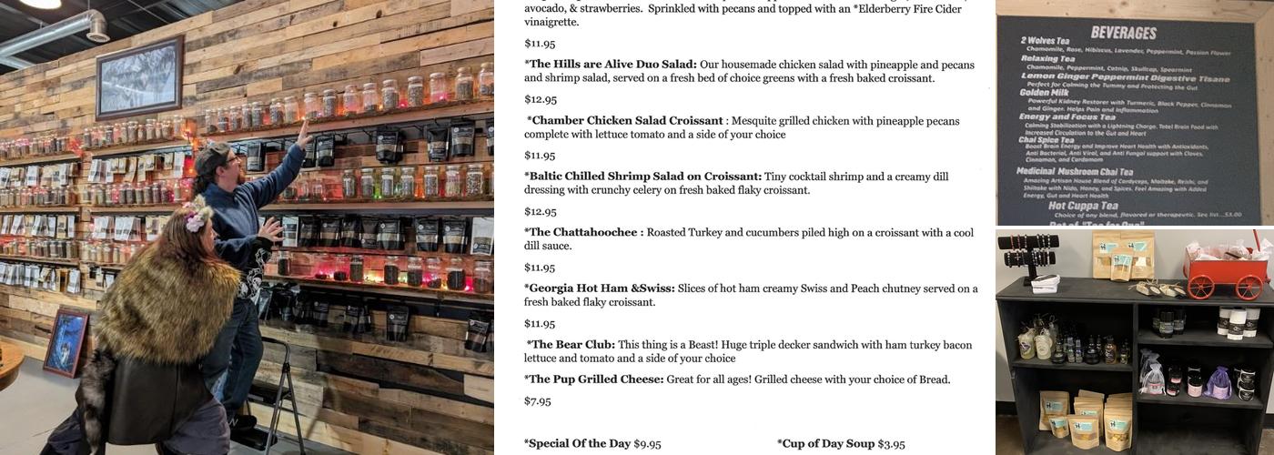 2 Wolves Herbal Apothecary Menu