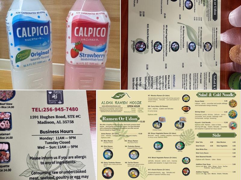 Aloha Ramen House Menu