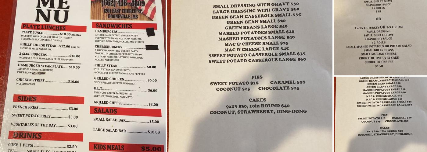 Papaw's Kitchen Menu