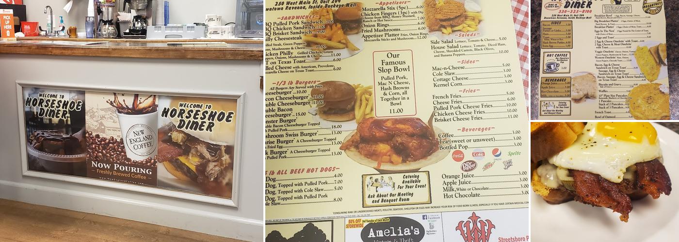 Horseshoe Diner Menu