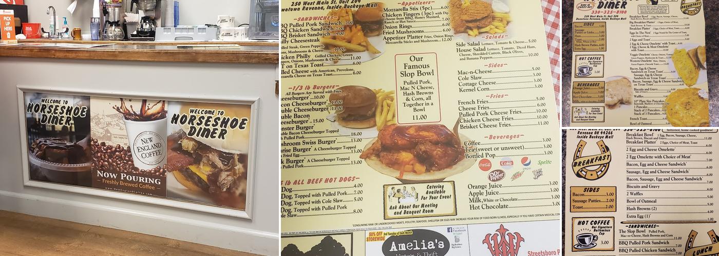 Horseshoe Diner Menu