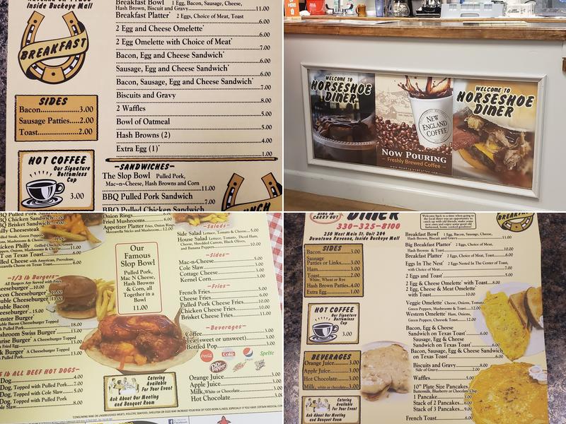 Horseshoe Diner Menu