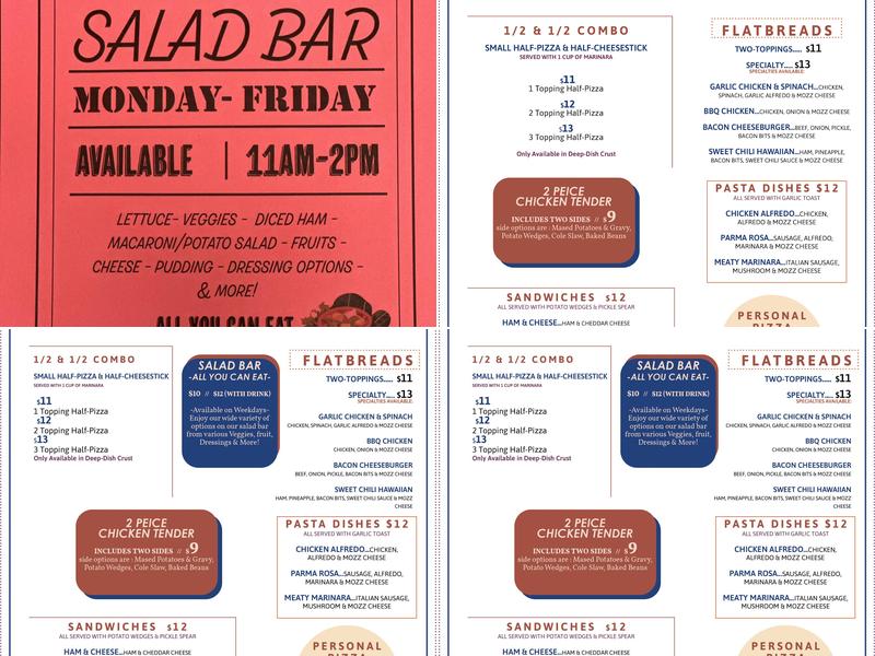 805 Pizza and Chicken Menu