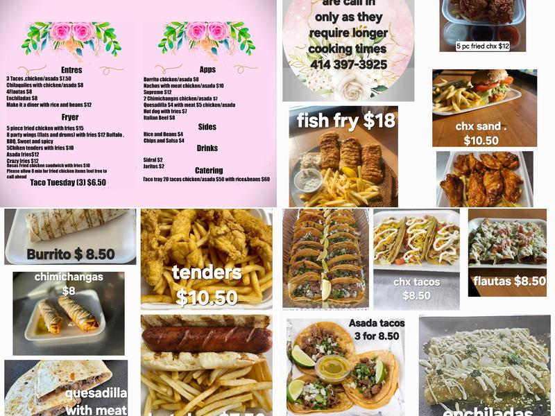 Rosas Cocina Menu