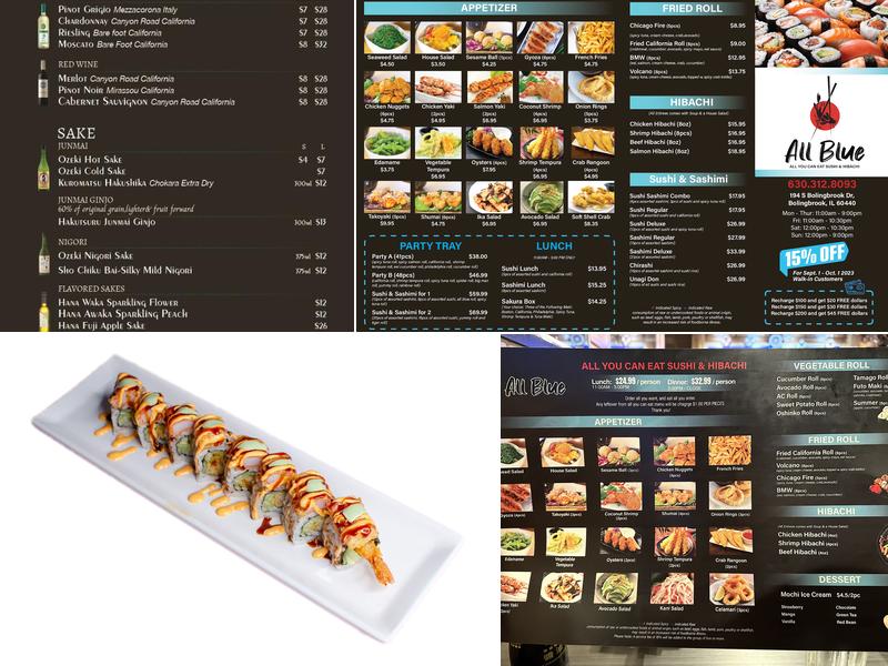 All Blue Menu