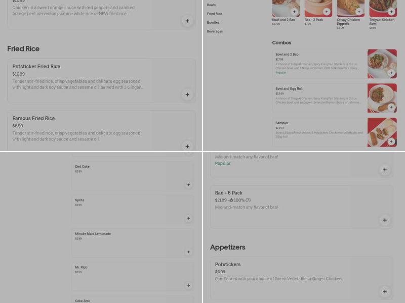 Wow Bao Menu