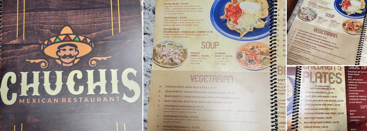 ChuChis Restaurant Menu