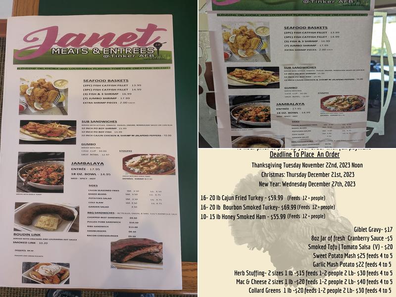 Janet's Menu