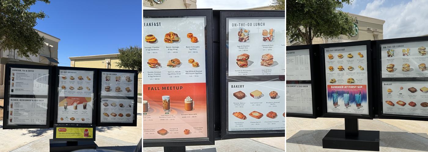 Starbucks Menu