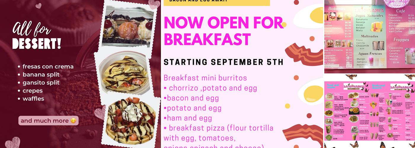 La Monarca Café Y Mas Menu