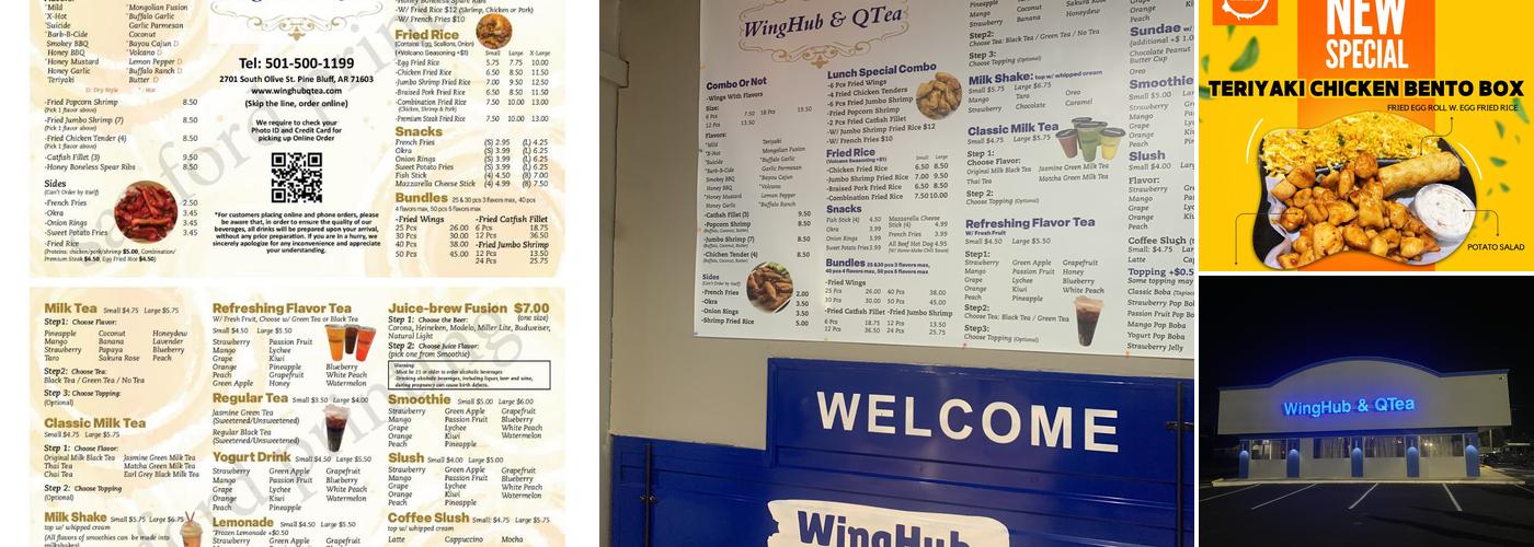 WingHub & QTea Menu
