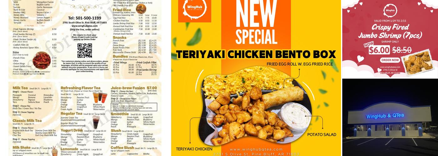 WingHub & QTea Menu