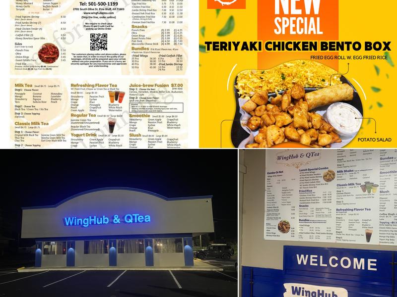 WingHub & QTea Menu