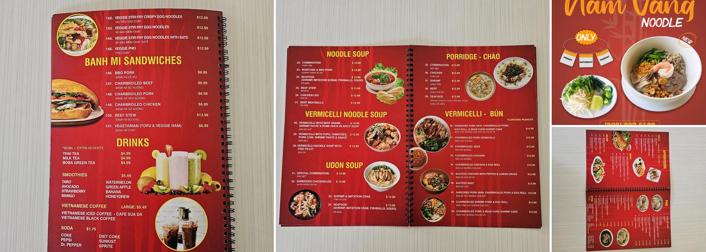 Pho Highland Menu