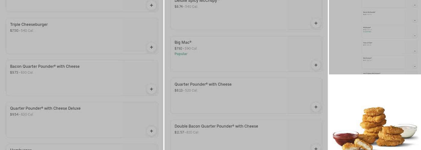 McDonald's Menu