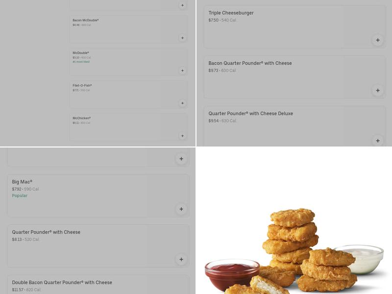 McDonald's Menu