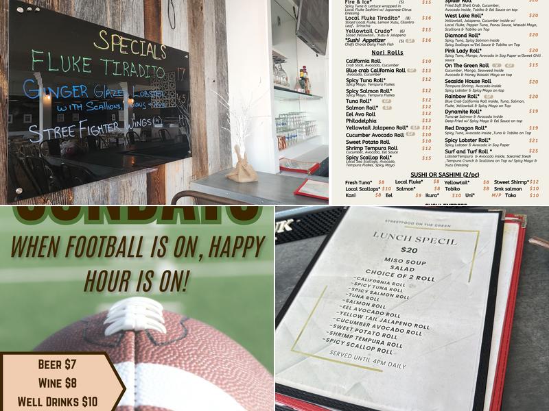 Streetfood on the Green Menu