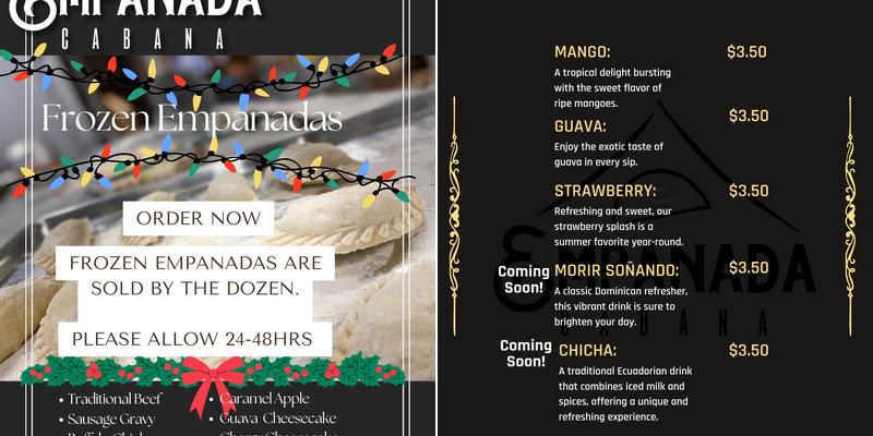 Empanada Cabana Menu