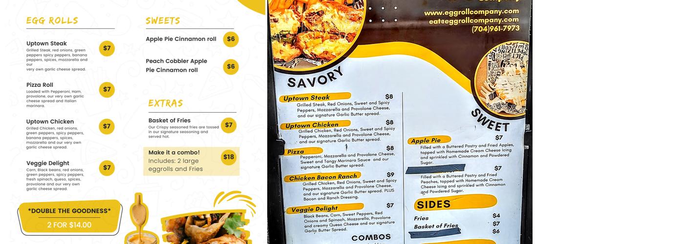 Eggroll Menu