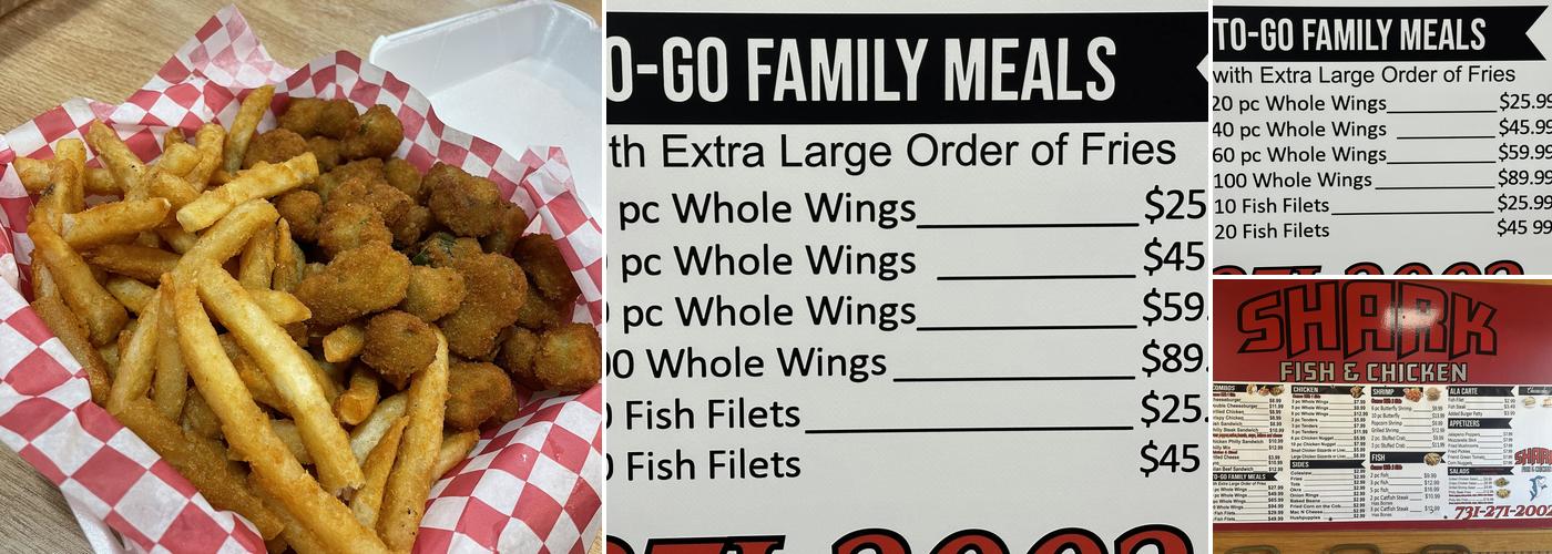 Shark Menu